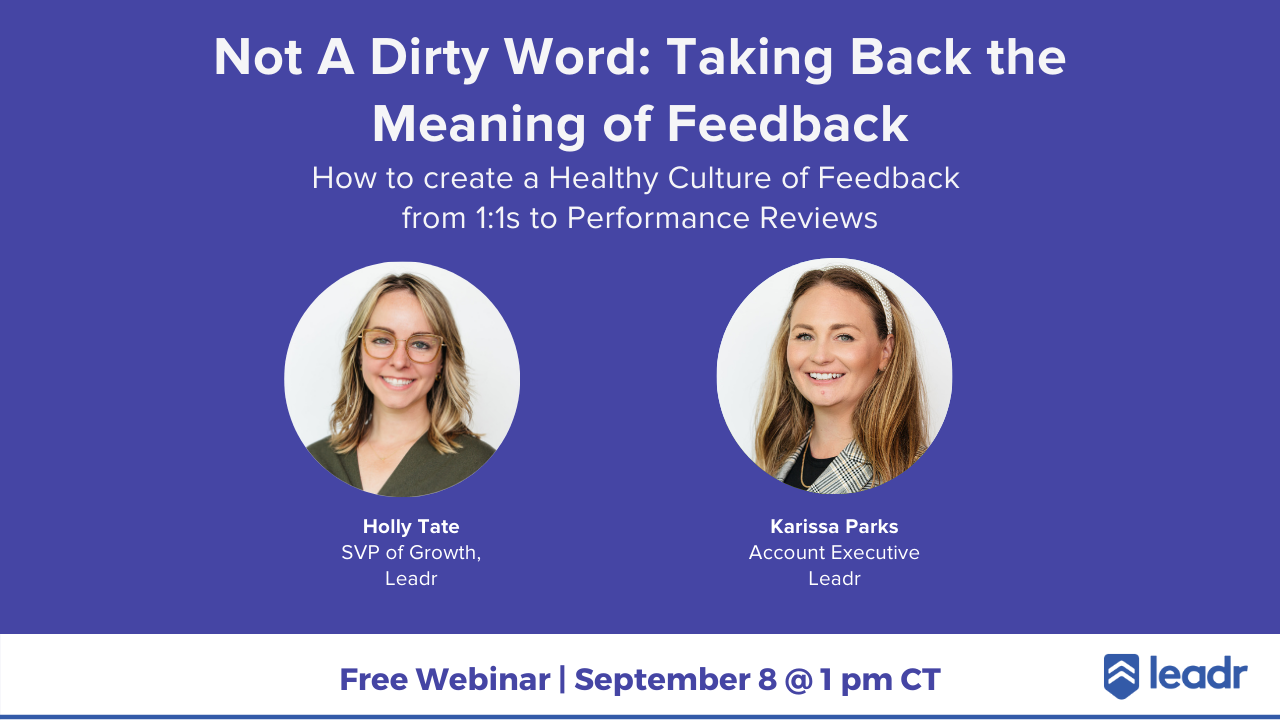Taking back the meaning of Feedback webinar - on-demand